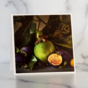 Passion Fruit and Figs Greeting Card