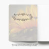 Pictured: The inside of the front cover. There is a lightly screened version of the front cover photo on it with a rectangular decorative element on top the photo.