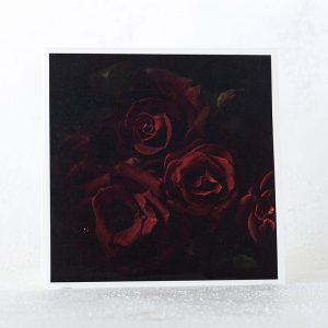 Dark Night Roses Greeting Card
