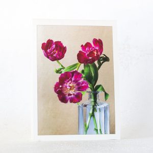 Pink Tulips in Decanter