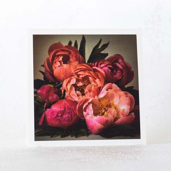 Springtime Peonies Greeting Card