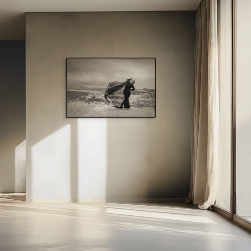 At the edge of everything framed canvas