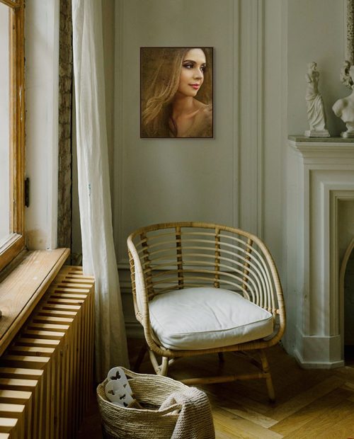 Golden Reverie Framed Canvas