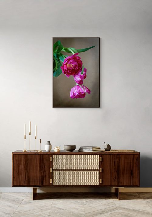 Still Blooming Framed Canvas