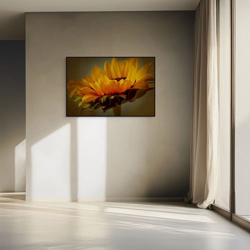 Golden hour framed canvas